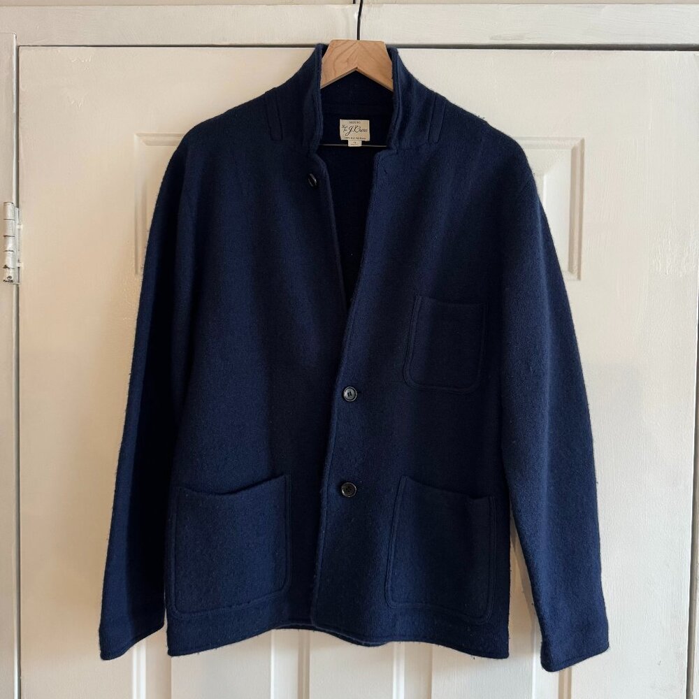 J. Crew Boiled Merino Wool Sweater-Blazer